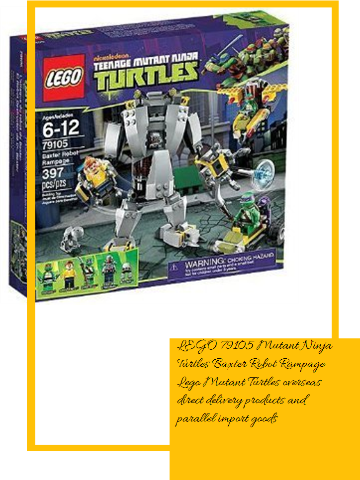 Lego 79105 Mutant Ninja Turtles Baxter Robot Rampage - Lego Turtles Baxter Robot Rampage (79105) (735x1100), Png Download
