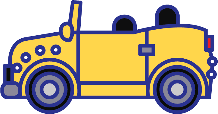 Let The Kids Take You For A Drive On This Rotating - Luna Park (1135x436), Png Download