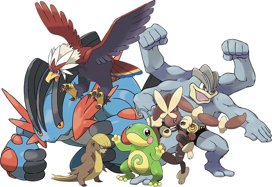 634kib, 905x624, Champion Trump - Machoke Pokemon (905x624), Png Download