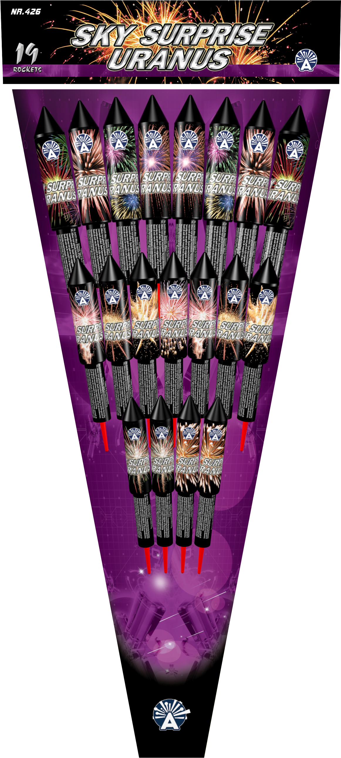 Sky Surprise Uranus - Balloon (1268x2692), Png Download