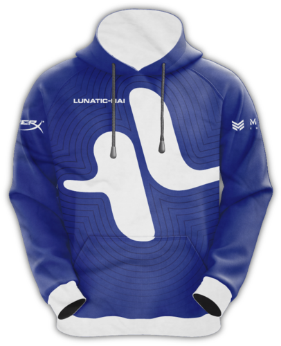 Lunatic-hai "waves" Pullover Hoodie - Lunatic Hoodies (600x601), Png Download