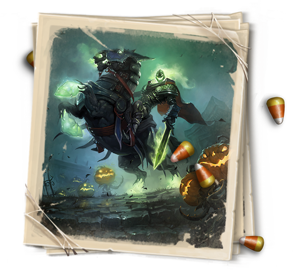 The Headless Horsemanwith His Head (600x539), Png Download