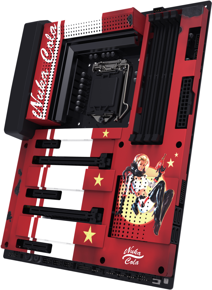 Asus - Nzxt H700 Nuka Cola (1000x1000), Png Download