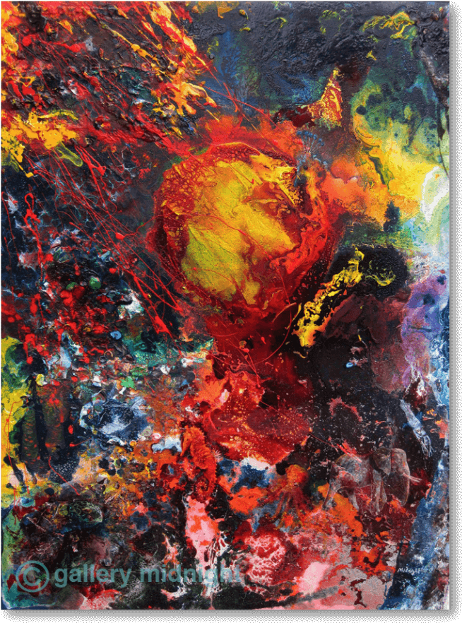 Fireball - Modern Art (1000x1000), Png Download