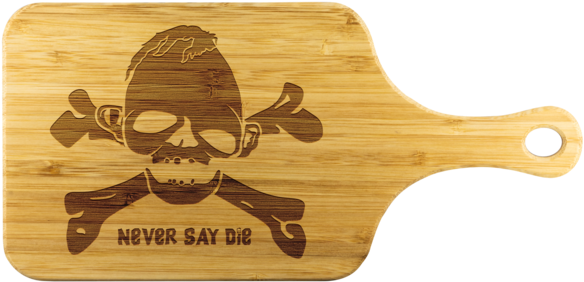 Goonies Never Say Die Wooden Cutting Board - Cutting Board (600x600), Png Download