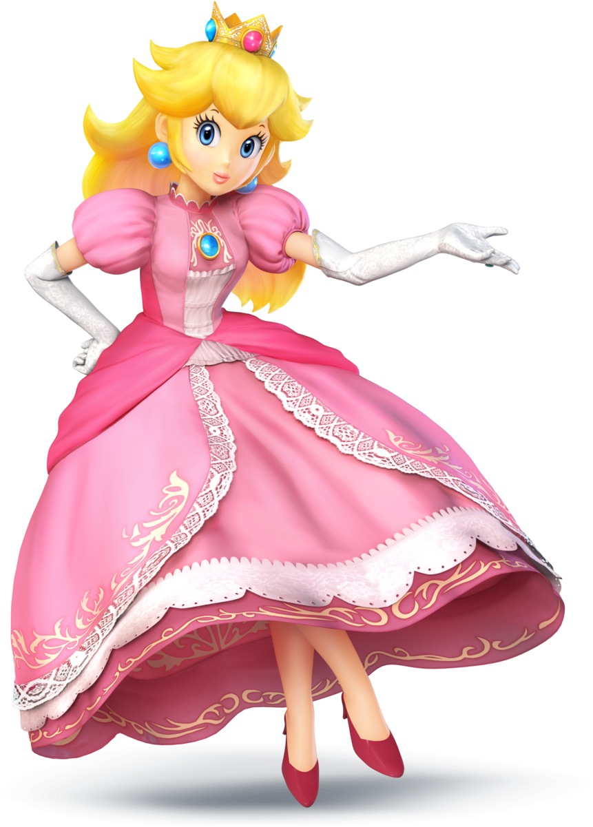 Super Smash Bros Peach Mario (1200x1200), Png Download