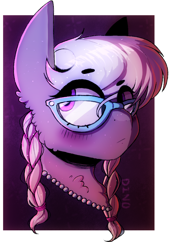 Dino Horse, Braid, Bust, Earth Pony, Female, Filly, - Cartoon (830x1080), Png Download