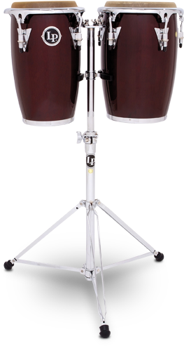 Lp Lp Jrx Dw Junior Wood Conga Set - Lp Junior Wood Congas - Wine Red/chrome (604x550), Png Download