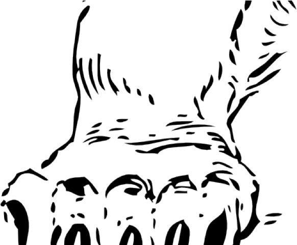 Clip Library Stock Bear Claws Clipart - Bear Claws Clipart Black And White (640x480), Png Download
