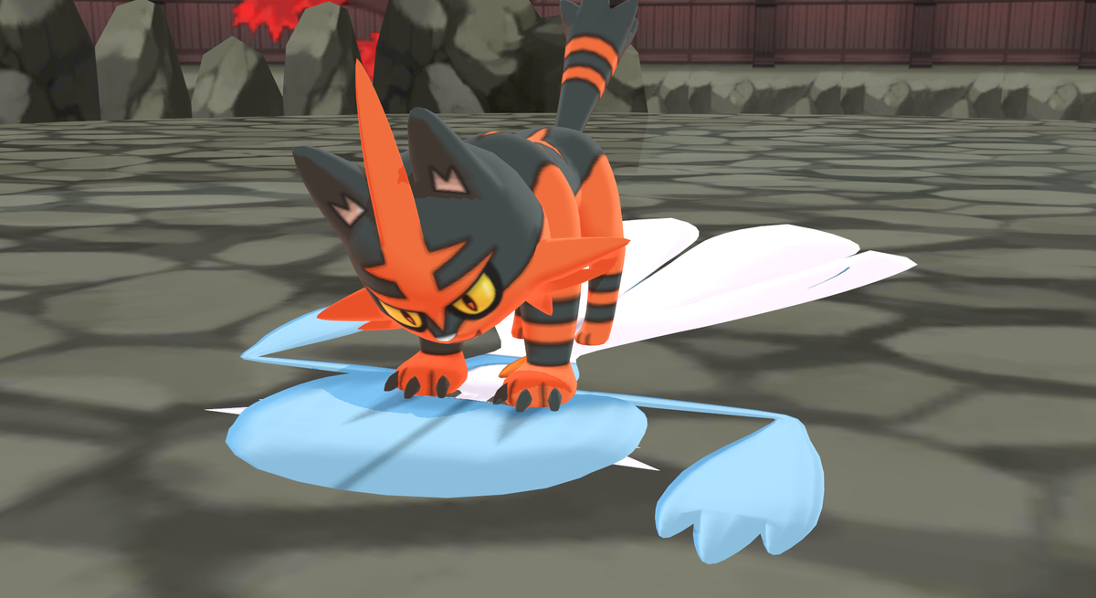 🎮 ナイトゲーマー 🎮 On Twitter - Flattened Delphox (1200x655), Png Download