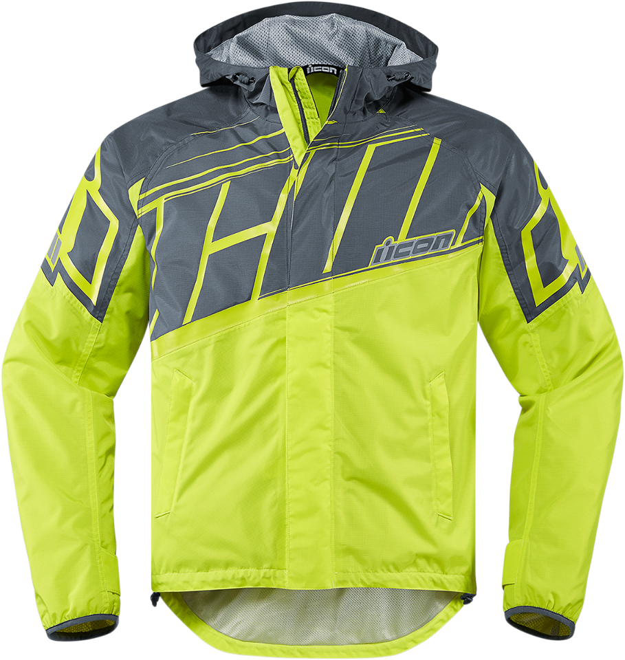 Mens Icon Yellow Pdx 2 Textile Motorcycle Riding Waterproof - Icon Pdx 2 Jacket (909x960), Png Download