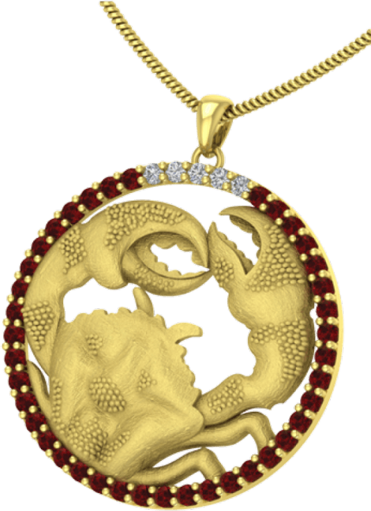 Cancer Zodiac Pendant - Mehndi Design 2018 Chatai (540x980), Png Download