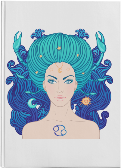 Cancer Girl Gift For The Cancerian Zodiac Woman * White - Modern Art (600x600), Png Download