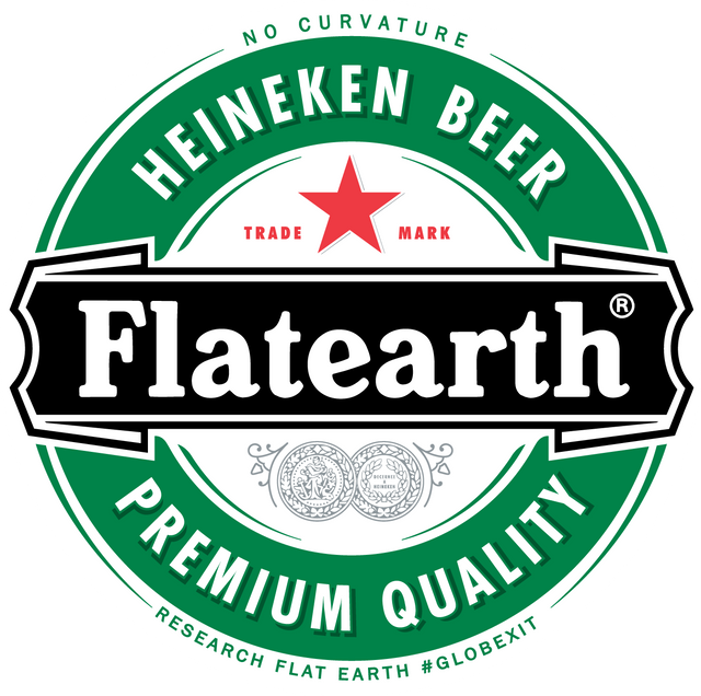 Heineken Flat Earth (640x636), Png Download