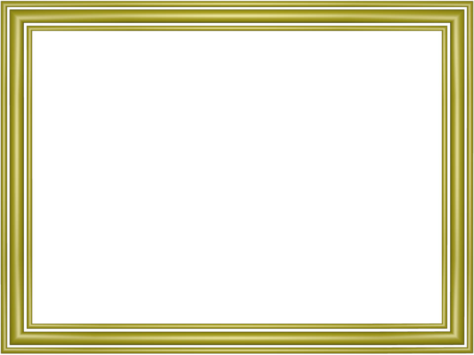 Yellow Elegant 3 Separate Bands Rectangular Powerpoint (960x720), Png Download