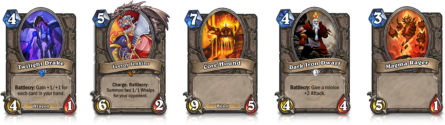 Blackrock Mountains Elemental Card Sprite - Hearthstone Sprite (1560x461), Png Download