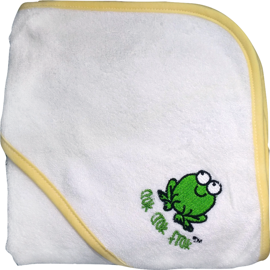 Crokcrokfrok Bamboo Hooded Towel For Baby & Toddler - Happy Baby Skin Bamboo Hooded Baby Towel With Bear (1000x1000), Png Download