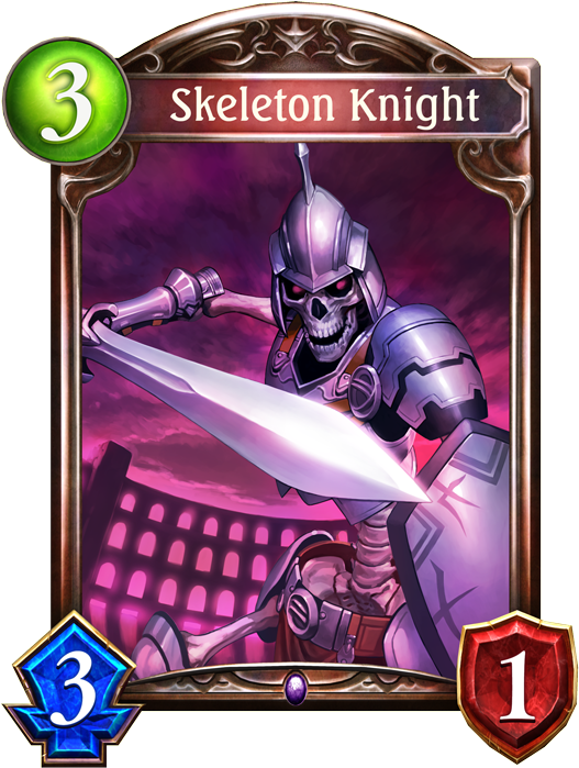 Skeleton Knight - Shadowverse (536x698), Png Download