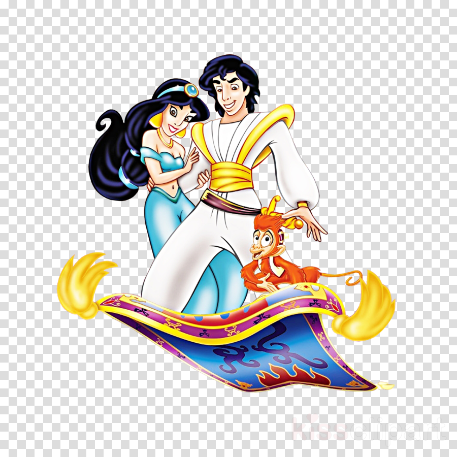 Aladdin The Return Of Jafar Clipart The Magic Carpets - Jasmine Genie Aladdin Png (900x900), Png Download