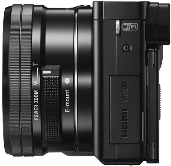 Sony Alpha Ilce A6000 System - Sony Ilce-6000l Kit (16-50) Black (800x600), Png Download