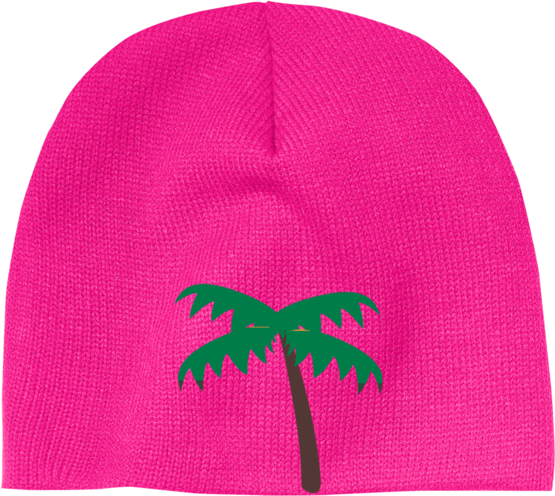 Palm Tree Emoji Cp91 100% Acrylic Beanie (1155x1155), Png Download