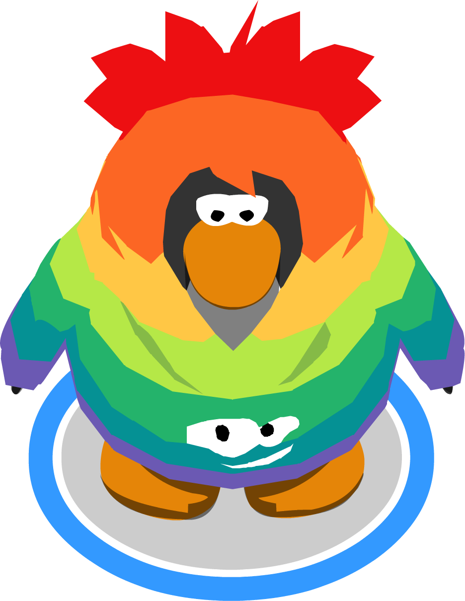 Rainbow Smirk Hoodie In-game - Cartoon (936x1210), Png Download