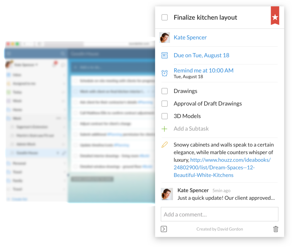 73101 - Wunderlist (960x812), Png Download
