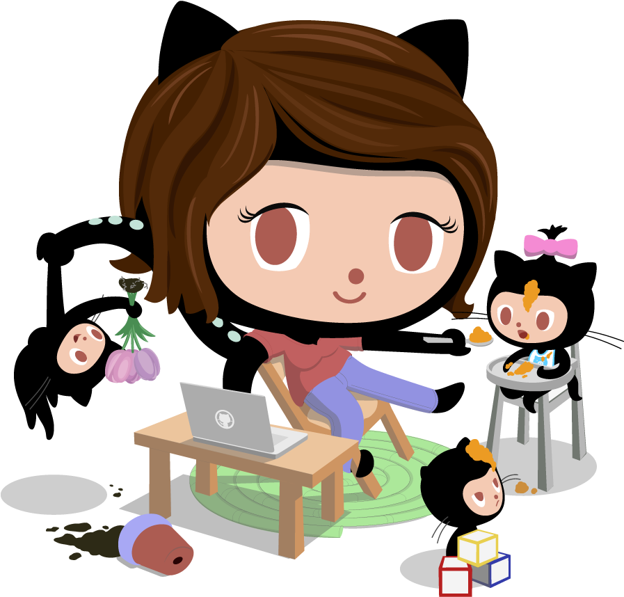 Http - //octodex - Github - Com/images/momtocat - Github Mascot (896x896), Png Download