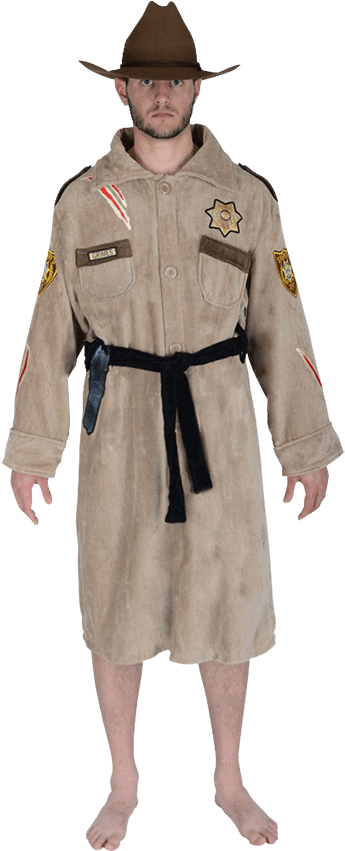 Walking Dead Rick Grimes Sheriff Robe - Medieval Bath Robe (850x850), Png Download