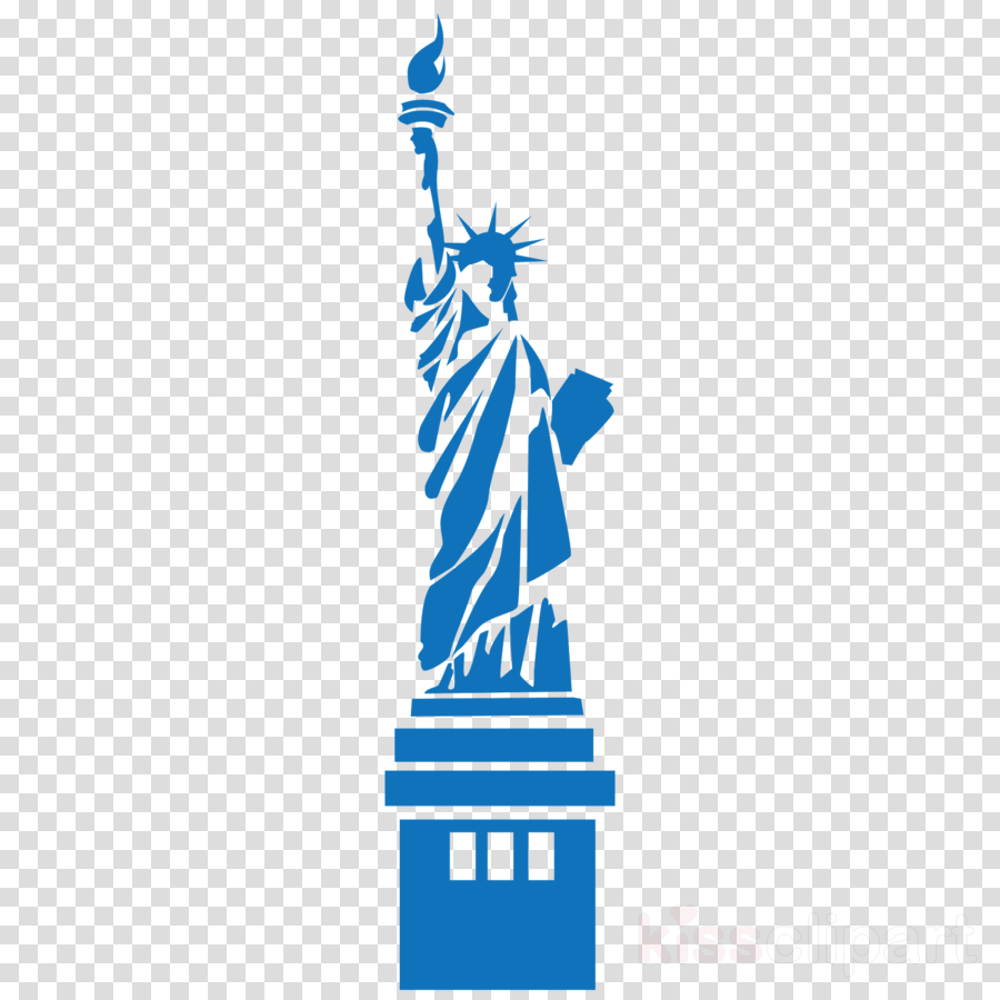 Statue Of Liberty Silhouette Png Clipart Statue Of - Statue De La Liberté Dessin Couleur (900x900), Png Download