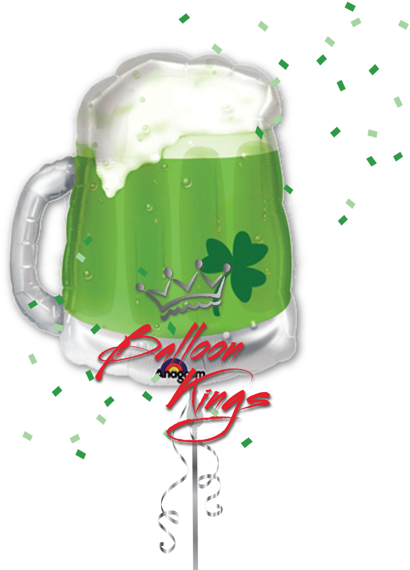 Green Beer - Green Beer Mug 23" (1280x1280), Png Download