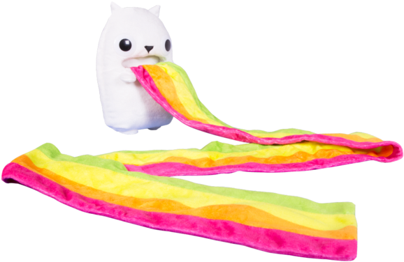 Rainbow Ralphing Cat Plush Toy - Exploding Kittens Rainbow Ralphing Cat (600x600), Png Download