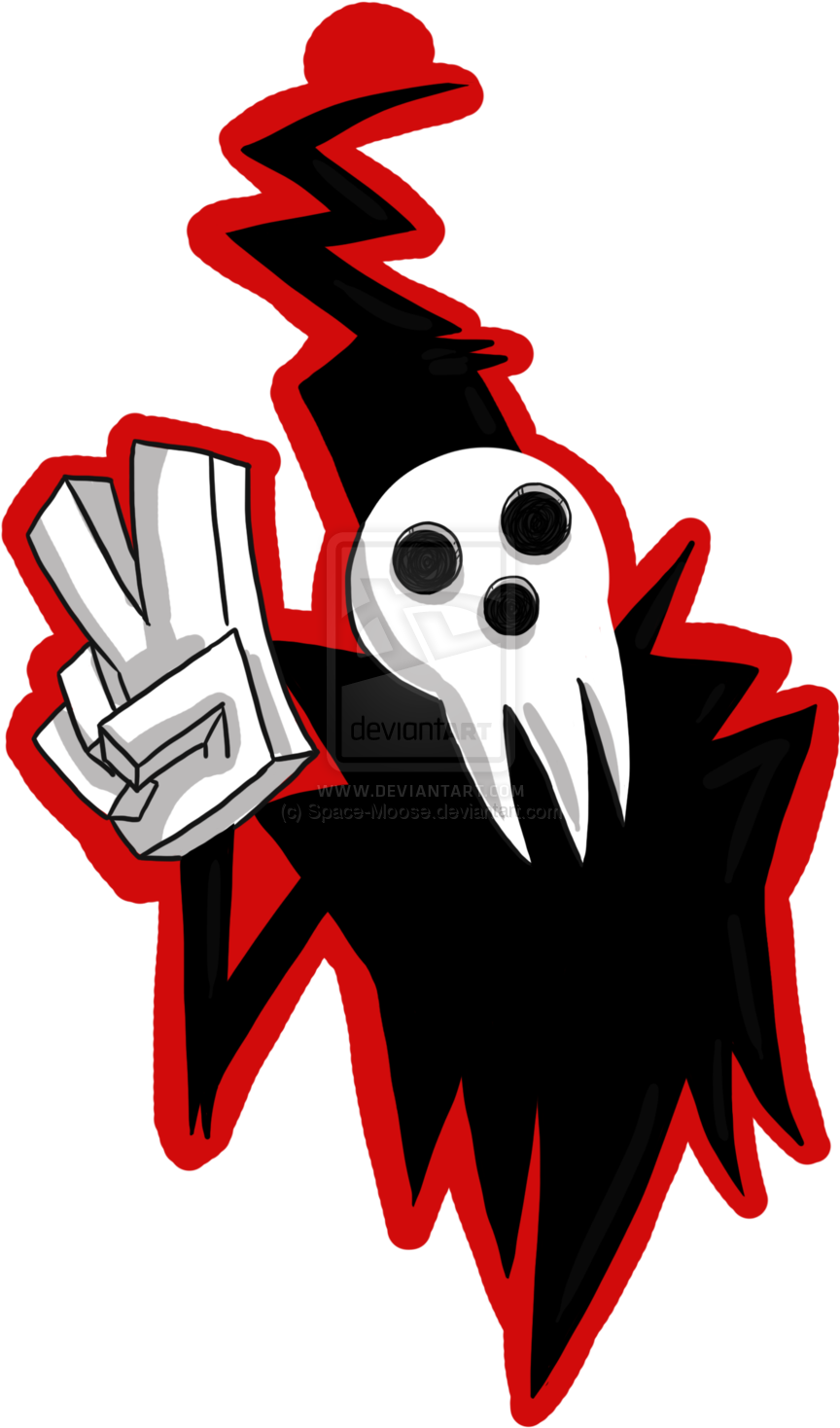 Lord Death By Space-moose - Soul Eater Death Drawings (864x1468), Png Download