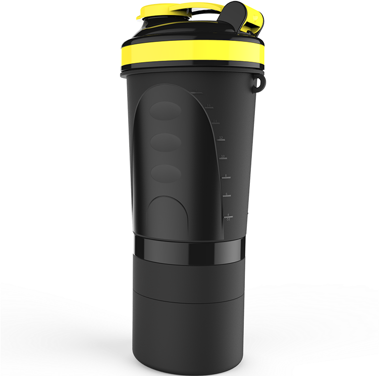 Plastic Disposable Protein Shaker Bottle/cup - Water Bottle (750x750), Png Download