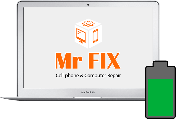 Macbook Air Battery Repair - Mr Fix Cell Phone & Computer Repair (600x600), Png Download