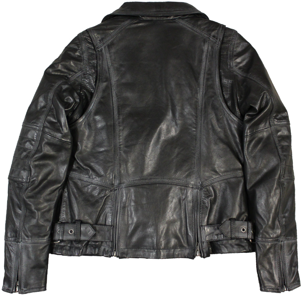 Classic Leather Biker Jacket - Superdry Echo Quilt Puffer (1024x1024), Png Download