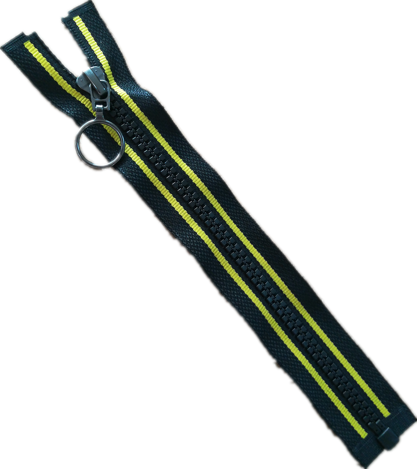 #5 Oem Open End Plastic Zipper Eco-friendly Magnetic - Strap (850x955), Png Download