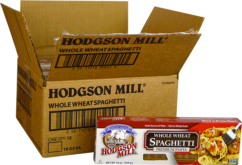 Hodgson Mill Whole Wheat Spaghetti - 16 Oz Box (1000x1000), Png Download