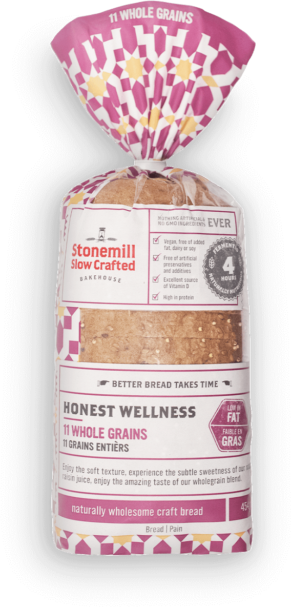 Bite Into The Soft Texture, Experience The Subtle Sweetness - Stonemill Sprouted Flax Bread (1110x1311), Png Download