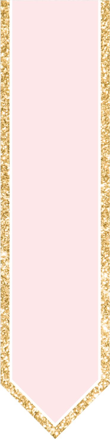 Glitterbanner - Ivory (400x1491), Png Download