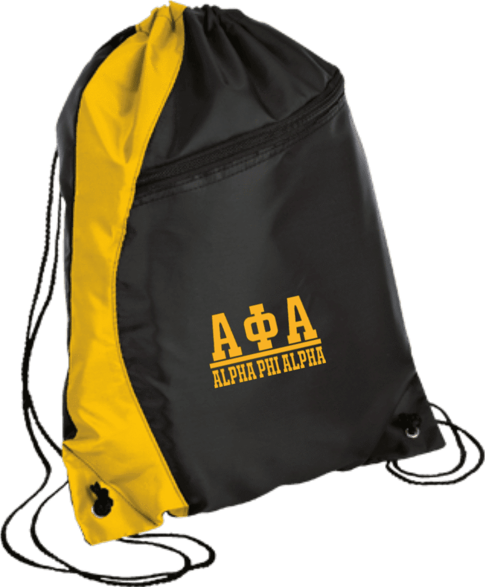 Alpha Phi Alpha Colorblock Cinch Pack - Port Authority Bg80 Colorblock Cinch Pack, Black (1155x1155), Png Download