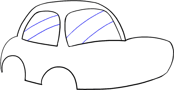 How To Draw A Cartoon Easy Step - Drawing (678x600), Png Download