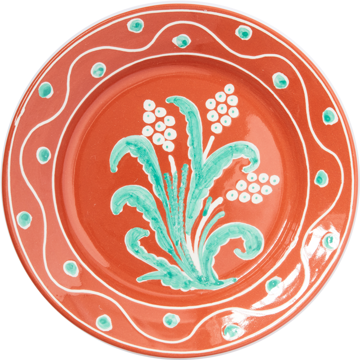 Green And White Harvest Dinner Plate (1024x1024), Png Download