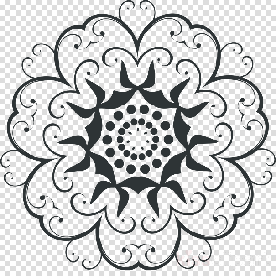Flourish Design Png Clipart Floral Design Clip Art - Clip Art (900x900), Png Download