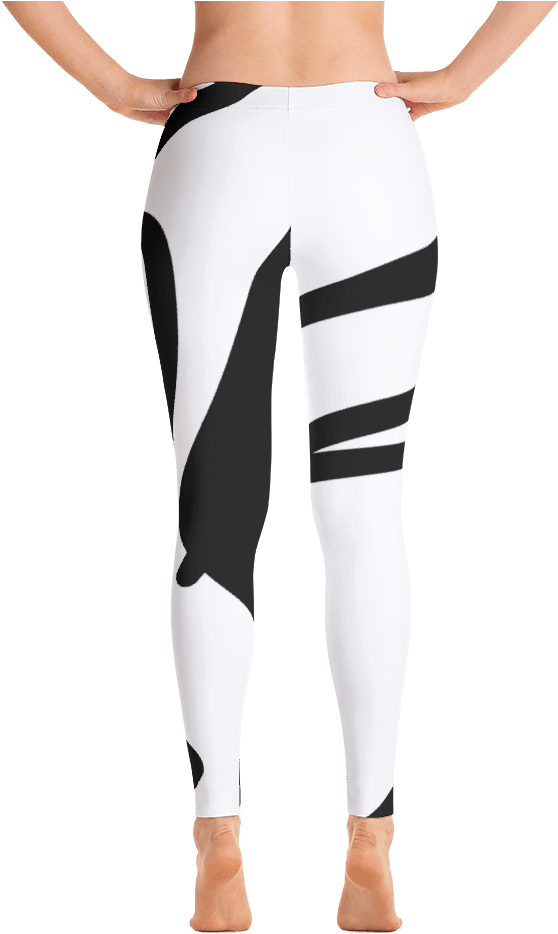 Boglio Black & White Leggings - Imagineavalon Christmas Leggings, Christmas Clothing, (1000x1000), Png Download