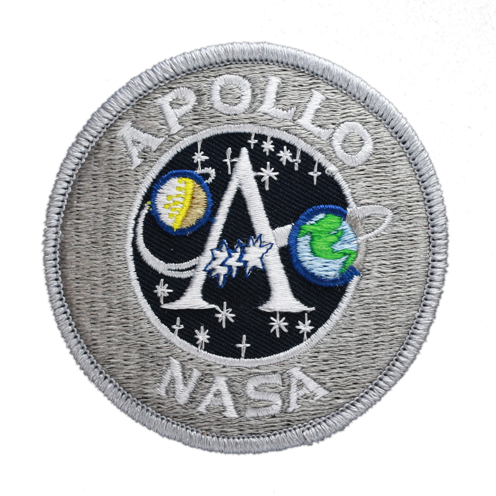 Vector Free Library Apollo Program And Programming - Apollo Program Patch Official Nasa Edition, Silver (1000x1000), Png Download