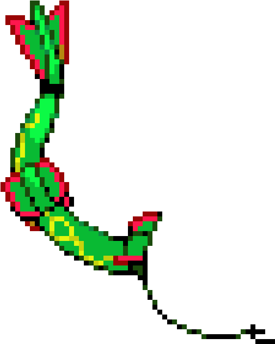 Rayquaza - Imagens De Pixelmon Pixel Art (610x730), Png Download