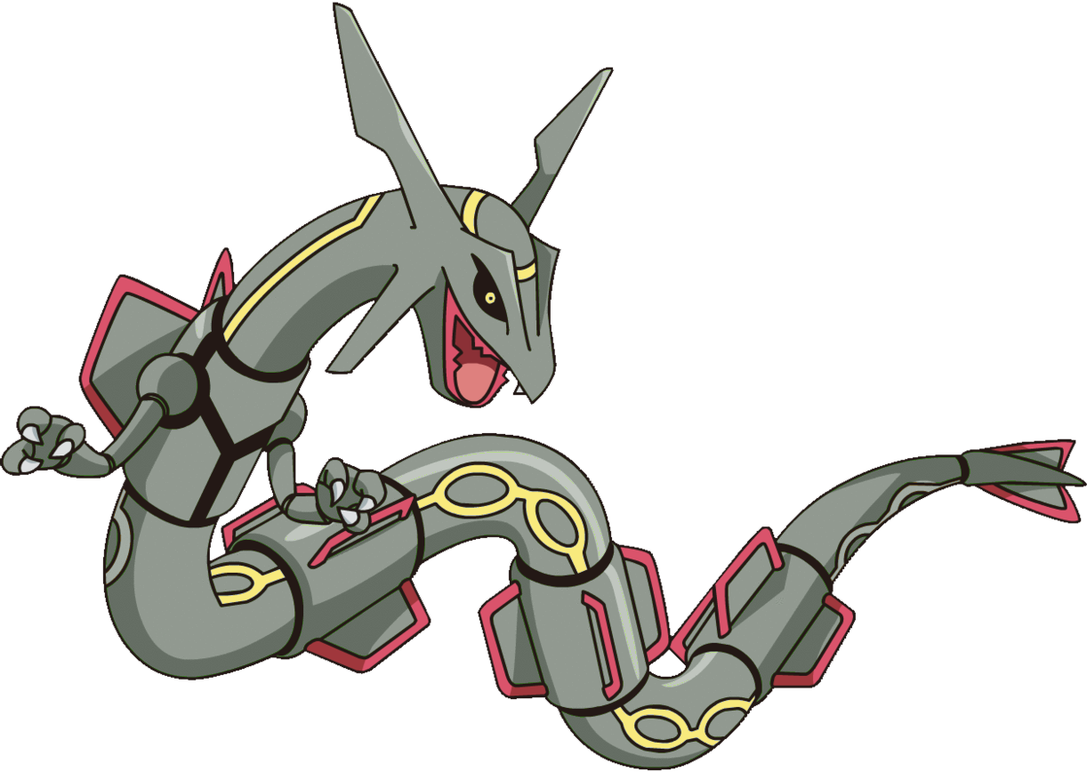 Rayquaza Ag4 Shiny - Fathead Rayquaza - Teammate (1222x868), Png Download
