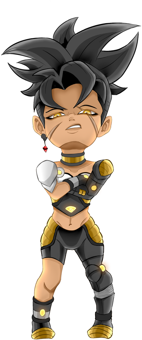 #wip Another Rendition Of My Female Oc Saiyanpic - Female Saiyan Oc (800x1200), Png Download
