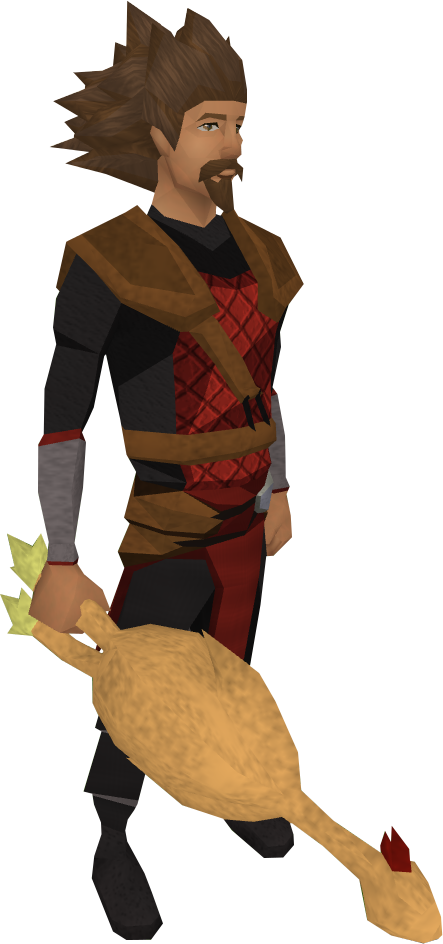 Rubber Chicken - Detailed - Equipped - Rubber Chicken (443x944), Png Download